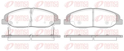 Комплект тормозных колодок, дисковый тормоз REMSA 1334.02 для CADILLAC STS