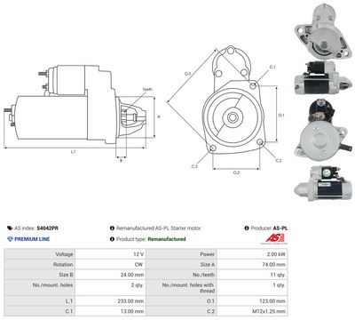 STARTER AS-PL S4042PR 4