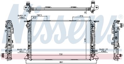 RADIATOR RACIRE MOTOR NISSENS 60318 4