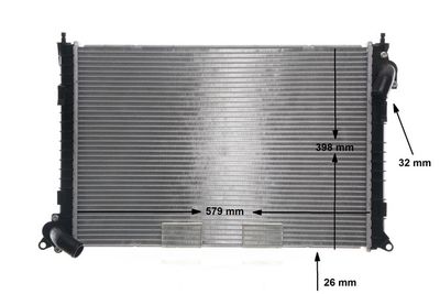 Radiator, engine cooling CR 984 000S