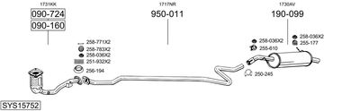 Układ wydechowy BOSAL SYS15752