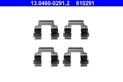 Комплектующие, колодки дискового тормоза ATE 13.0460-0291.2 для NISSAN MICRA