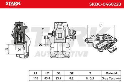спирачен апарат STARK SKBC-0460228
