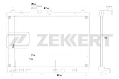 ZEKKERT MK-1627 Крышка радиатора  для NISSAN TIIDA (Ниссан Тиида)