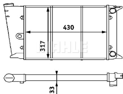 Радиатор, охлаждение двигателя WILMINK GROUP WG2183590 для VW SCIROCCO