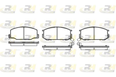 Комплект тормозных колодок, дисковый тормоз ROADHOUSE 2152.02 для LOTUS EXCEL