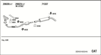 SISTEM DE ESAPAMENT WALKER SEK016524A