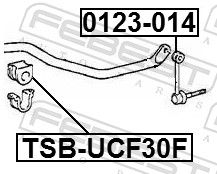 BUCSA BARA STABILIZATOARE FEBEST TSBUCF30F 1