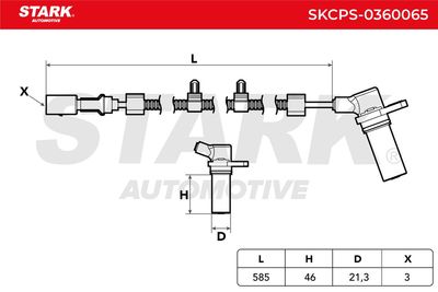 импулсен датчик, колянов вал STARK SKCPS-0360065