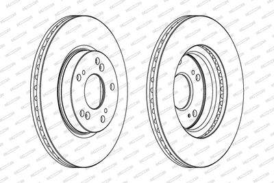 BREMSSCHEIBE FERODO DDF1539C 1