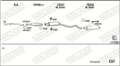 SISTEM DE ESAPAMENT WALKER OP45008