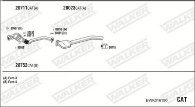 Изпускателна система WALKER BWK016190