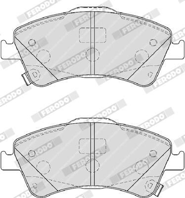 BREMSBELAGSATZ SCHEIBENBREMSE FERODO FDB4047 2