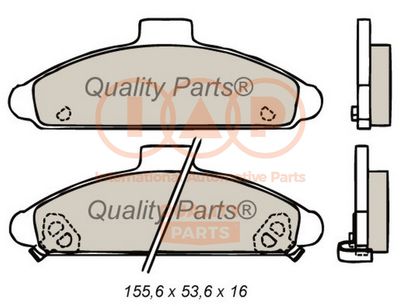 Комплект тормозных колодок, дисковый тормоз IAP QUALITY PARTS 704-07040G для HYUNDAI S COUPE