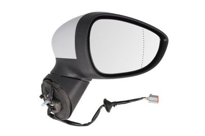 Zijspiegel Rechts (elektrisch, asferisch, met verwarming, under-coated, met indicator) past: FORD B-MAX 10.12-09.17