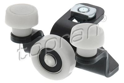 Ritinėlio kreiptuvas, atstumiamos durys