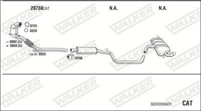 ABGASANLAGE WALKER SEK059601