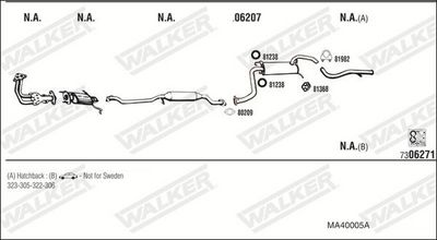 Изпускателна система WALKER MA40005A