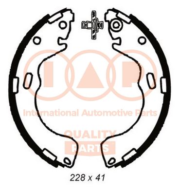 Комплект тормозных колодок IAP QUALITY PARTS 705-11086 для MAZDA PREMACY