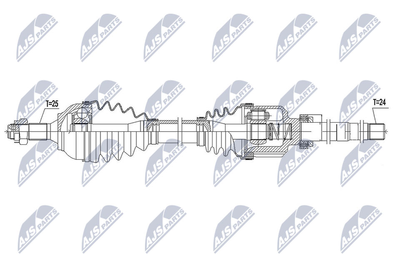 Приводной вал NTY NPW-CT-111 для CITROËN C-ELYSEE