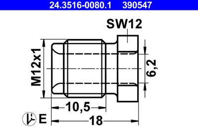 Union Bolt 24.3516-0080.1