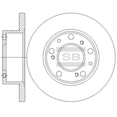 SD6002 Hi-Q Тормозной диск