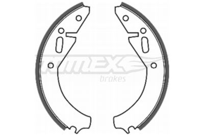 Комплект тормозных колодок TOMEX Brakes TX 20-07 для SKODA 105,120