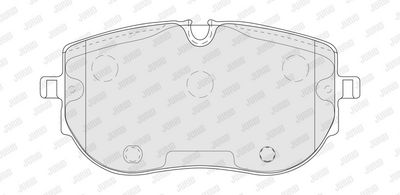 BREMSBELAGSATZ SCHEIBENBREMSE JURID 574216J 2