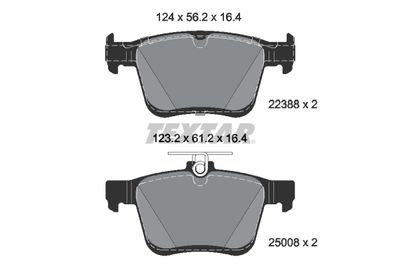 Комплект тормозных колодок, дисковый тормоз TEXTAR 2238801 для SKODA KAROQ