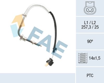 Jutiklis, išmetamųjų dujų temperatūra