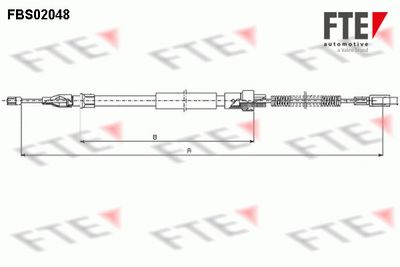 Тросик, cтояночный тормоз FTE 9250052 для VW LT