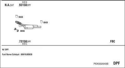 SISTEM DE ESAPAMENT WALKER PEK032040B 1