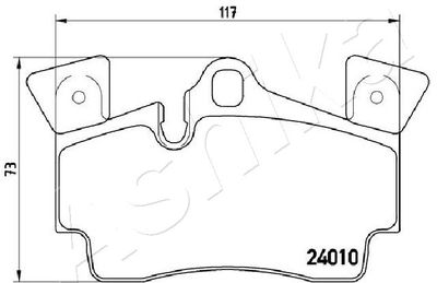 Brake Pad Set, disc brake 51-00-0919