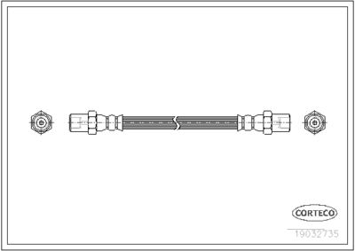 Тормозной шланг CORTECO 19032735 для TALBOT RANCHO