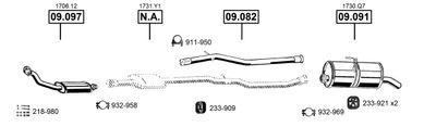 Układ wydechowy ASMET CI090292