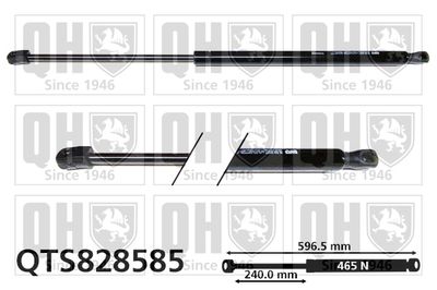 Газовая пружина, крышка багажник QUINTON HAZELL QTS828585 для HONDA CIVIC