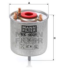 Топливный фильтр MANN-FILTER WK 9034 z для CITROËN C-ELYSEE
