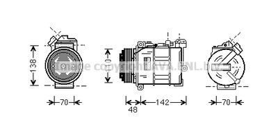 AVA QUALITY COOLING BWK015 Компрессор кондиционера  для BMW Z8 (Бмв З8)