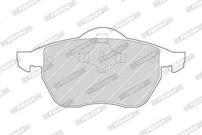 BREMSBELAGSATZ SCHEIBENBREMSE FERODO FDB969 1