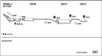 SISTEM DE ESAPAMENT WALKER FOK018953
