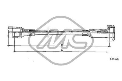 Hřídel tachometru Metalcaucho 82980