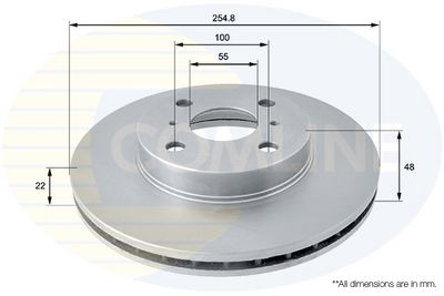 спирачен диск COMLINE ADC0151V