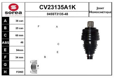 GELENKSATZ ANTRIEBSWELLE
