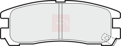 APEC Brake Pad Set, disc brake PAD668