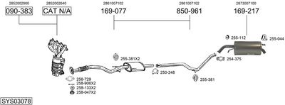 Изпускателна система BOSAL SYS03078