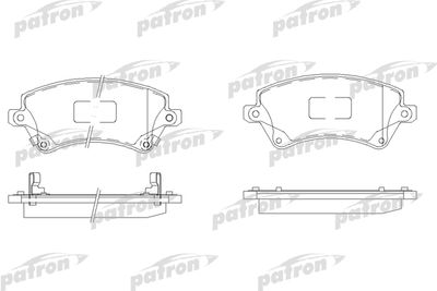 Комплект тормозных колодок, дисковый тормоз PATRON PBP1573 для TOYOTA COROLLA