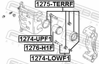 Repair Kit, brake caliper 1275-TERRF