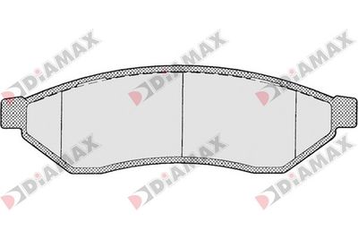 Комплект тормозных колодок, дисковый тормоз DIAMAX N09355 для DAEWOO EVANDA