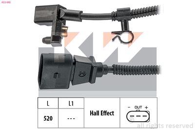 Generátor impulsů, klikový hřídel KW 453 445