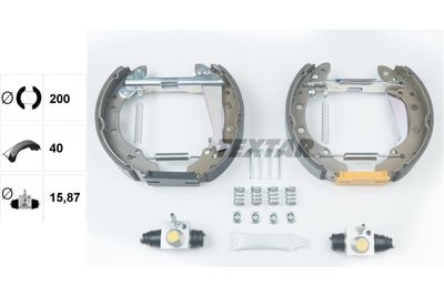 Комплект тормозных колодок TEXTAR 84044708 для VW LUPO